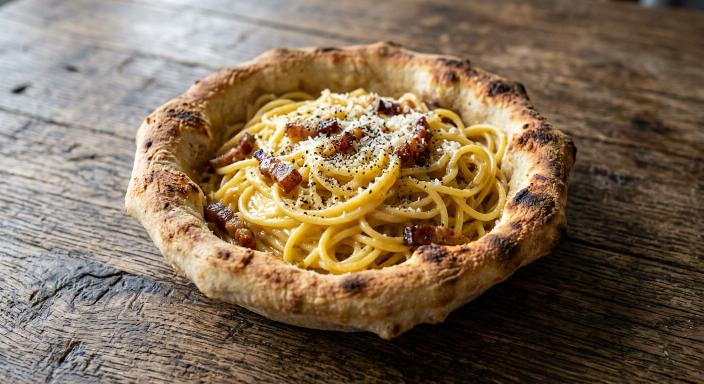 Carbonara loves Pinsa